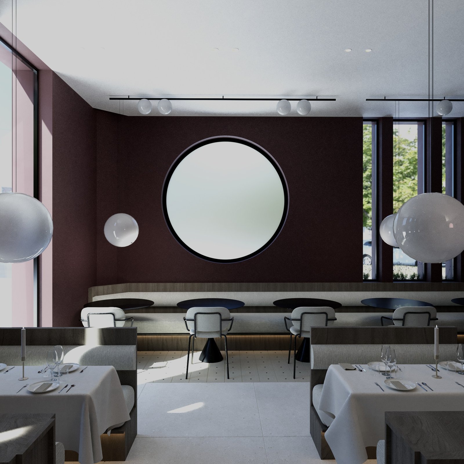 Restaurante contemporáneo diseñado por MVO Interiors